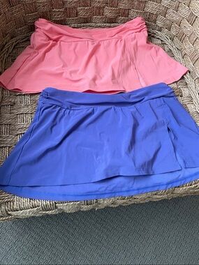 Lands' End Pink and Purple Swim Skirts Duo